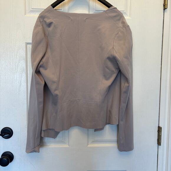 NWT HYFVE Size L taupe Business Casual Open Cardigan Blazer - Picture 2 of 6